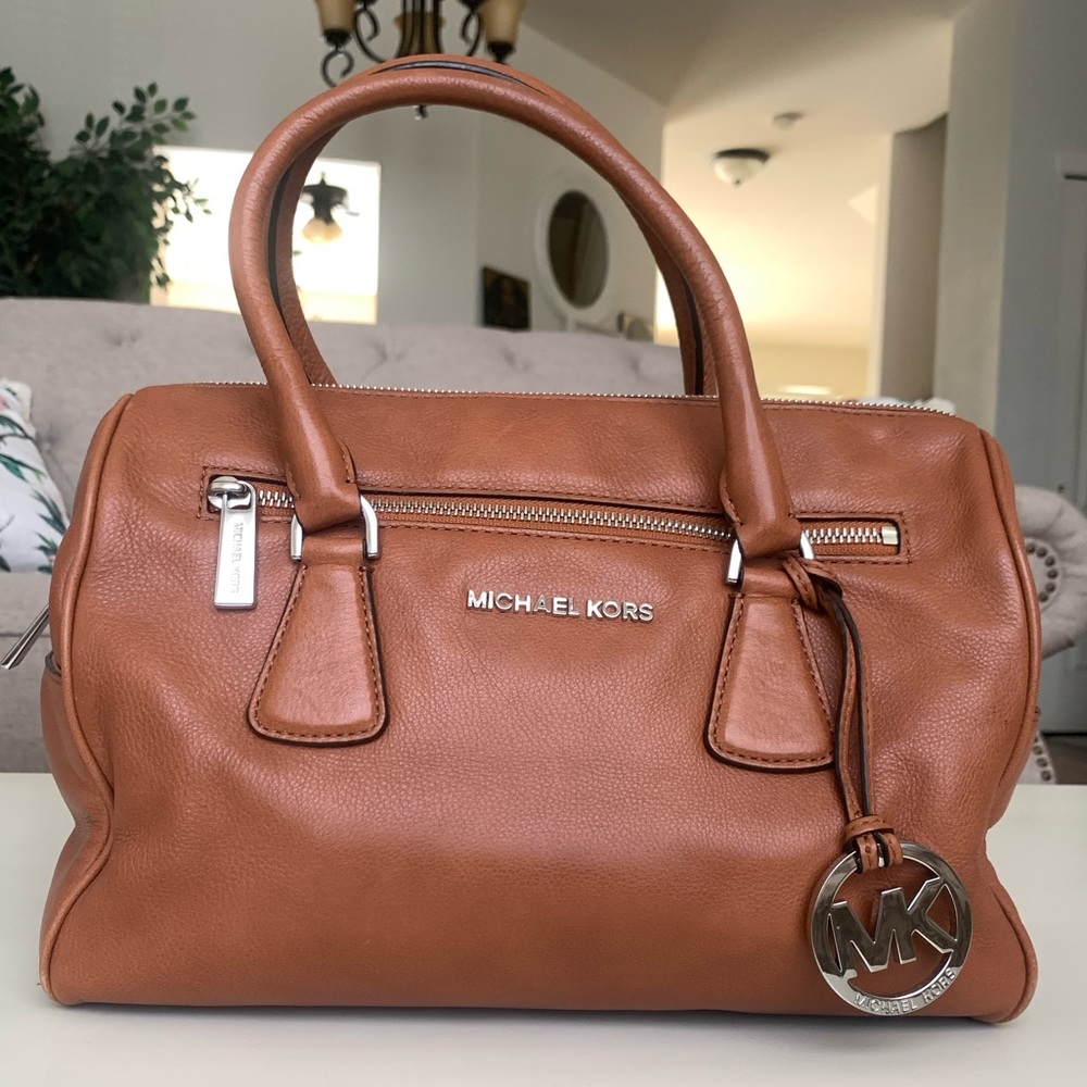 Michael Kors Sophie Top Zip Large Leather Bag